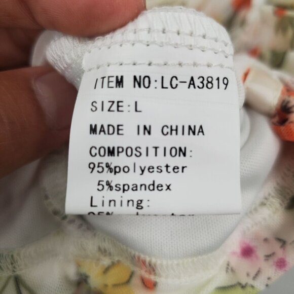 Bump Biddy Maternity Kiara Floral Mini Dress Women Size Large NWT - Picture 7 of 16